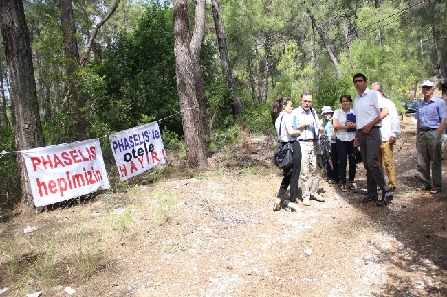 Bilirkişi heyeti Phaselis'te keşif yaptı