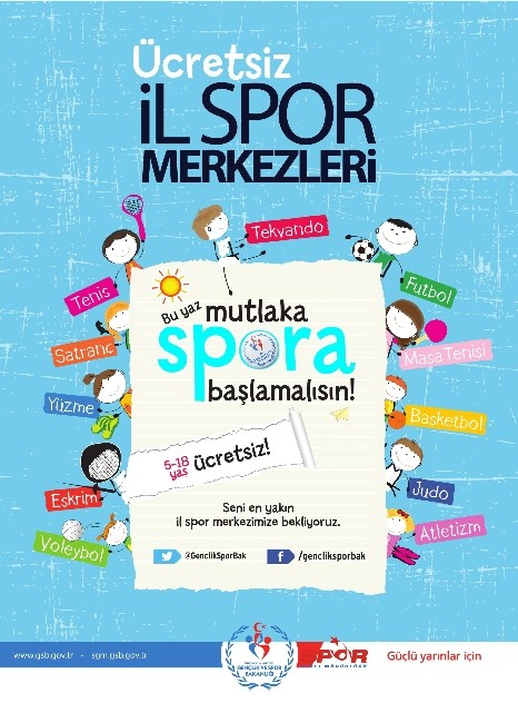 Çocuklar yaz spor okullarına başlıyor
