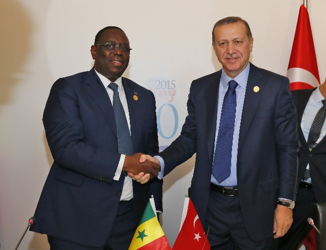 Cumhurbaşkanı Erdoğan, Senegal Cumhurbaşkanı Sall İle Görüştü