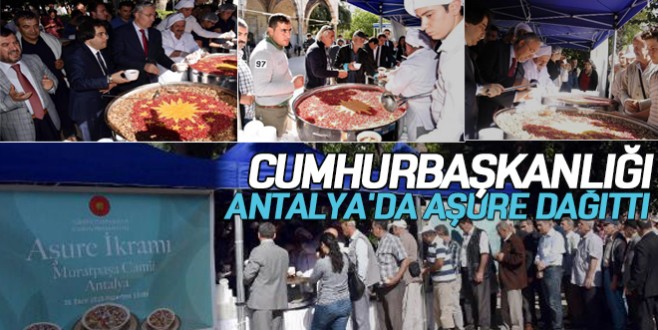 Cumhurbaşkanlığı, Antalya’da aşure dağıttı