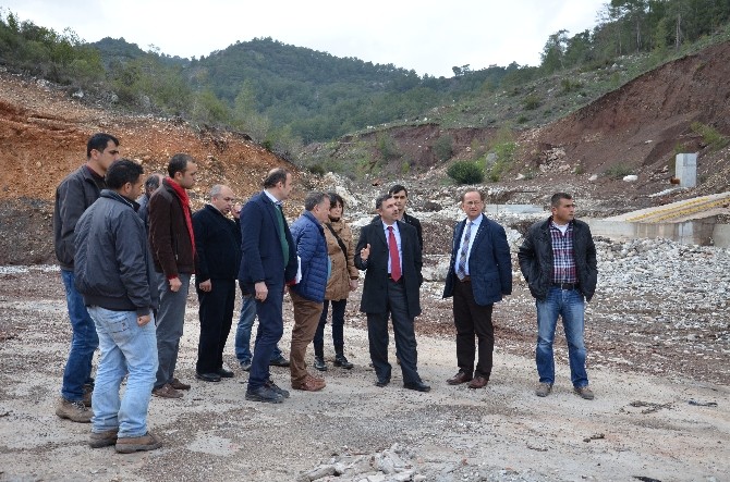 DSİ 13. Bölge Müdürü Özgür, çalışmaları yerinde inceledi