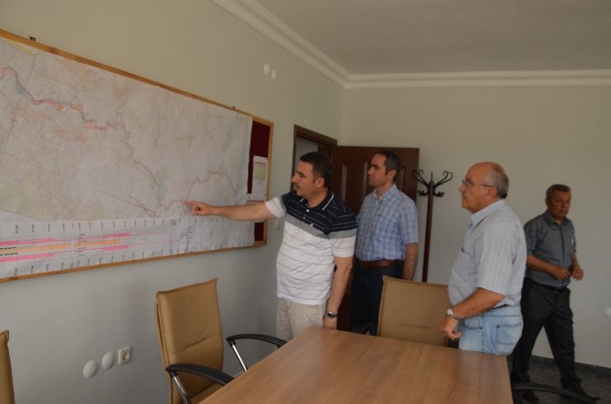 DSİ Bölge Müdürü Özgür, Aksu’daki şantiyeleri inceledi