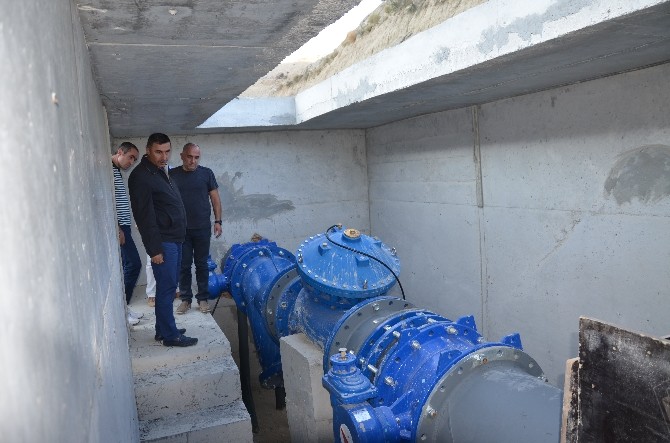 DSİ Bölge Müdürü Özgür gölet ve sulama inşaatlarını inceledi