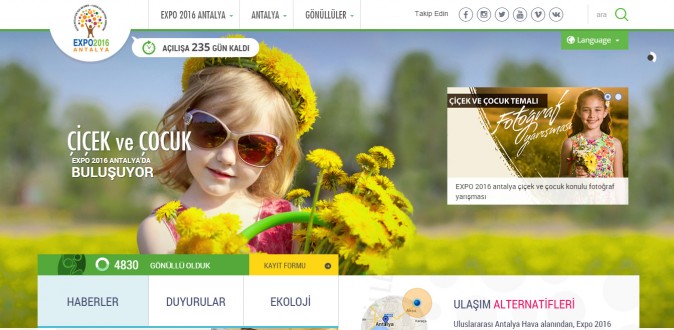 EXPO 2016’nın web sitesi yenilendi