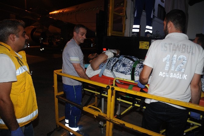 Filistin'li yaralı Türkiye'ye getirildi