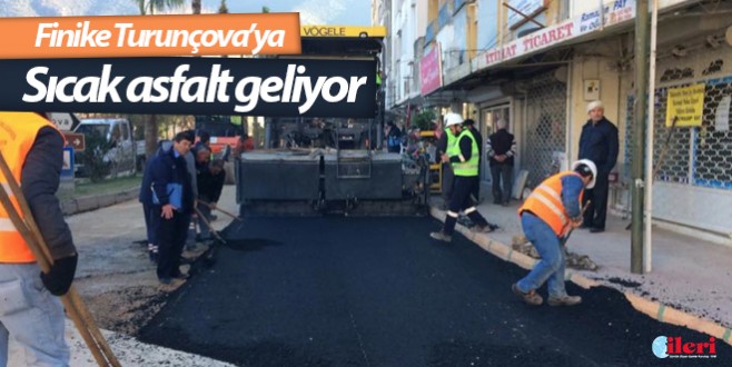 Finike Turunçova’ya sıcak asfalt geliyor