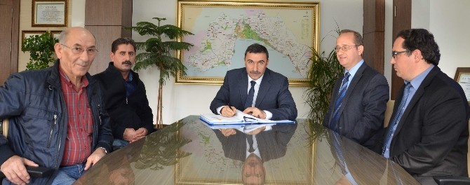 Geyikbayırı Karadere Göleti sulaması ikmali sözleşmesi imzalandı 