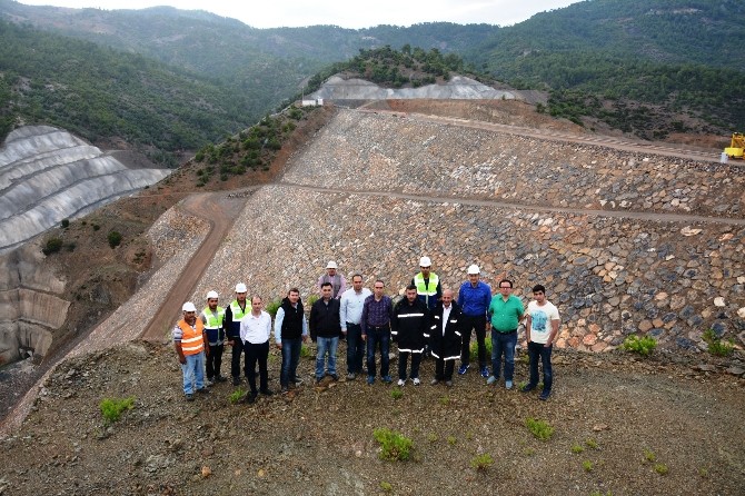 Gökçeler Barajı inşaatında çalışmalar devam ediyor
