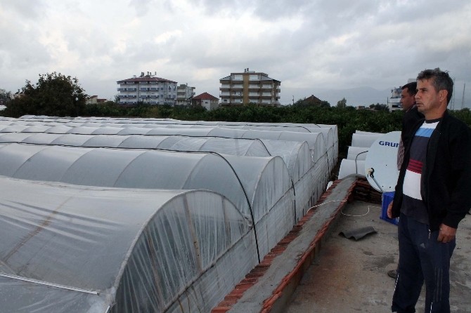 Hortum ve dolunun ardından seralar tamiri başladı