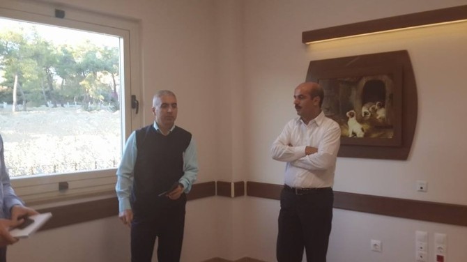 Kamu hastaneleri yetkilileri hastane inşaatını incelediler