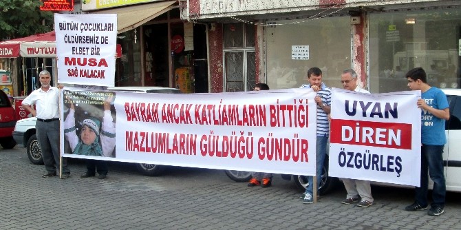 Karacabey'de sessiz Gazze mesajı
