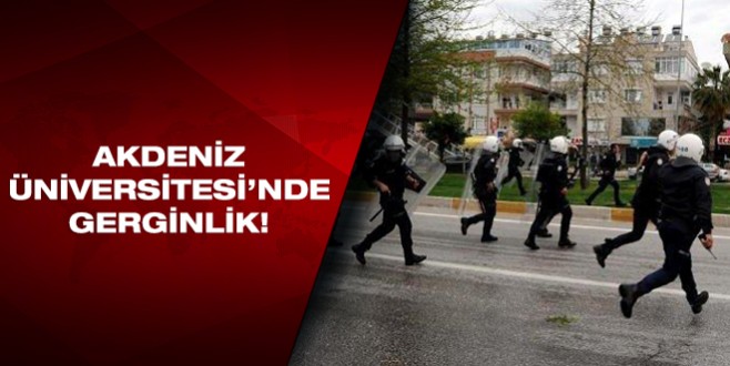 Karşıt görüşlü öğrenciler birbirine girdi