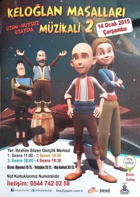 Keloğlan Masalları Müzikali Manavgat'ta çocuklarla buluşuyor