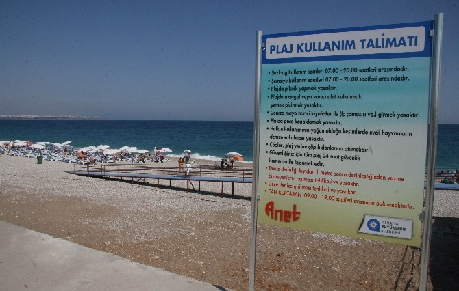 Konyaaltı sahiline plaj kullanım kılavuzu