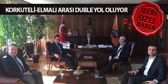 Korkuteli-Elmalı arası duble yol oluyor