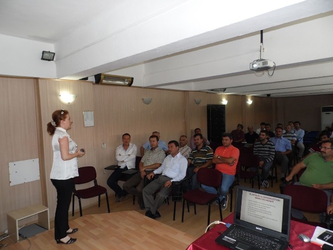 Korkuteli esnafına iş güvenliği semineri