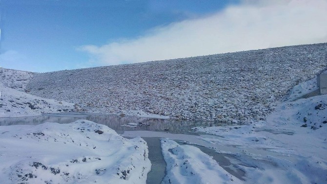 Korkuteli Mamatlar Göleti'nde su tutulmaya başlandı