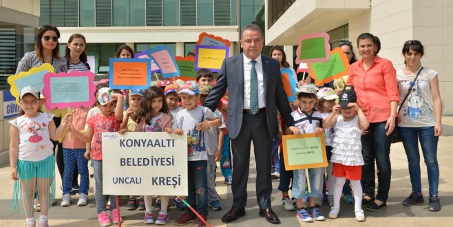 Kreş öğrencilerinden 'engelli' duyarlılığı
