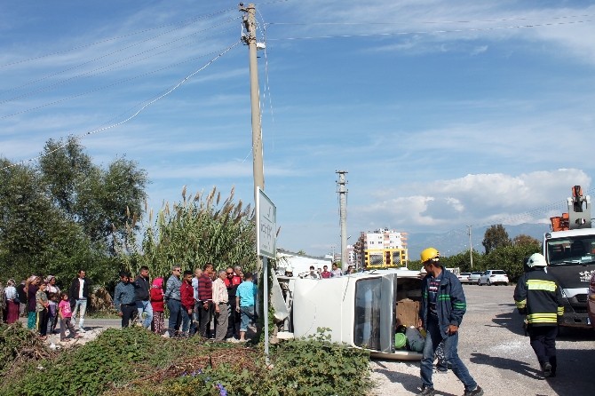 Kumluca’da Trafik Kazası: 1 Yaralı