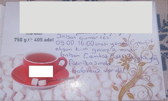 Küp şeker kutusuyla düğüne davet