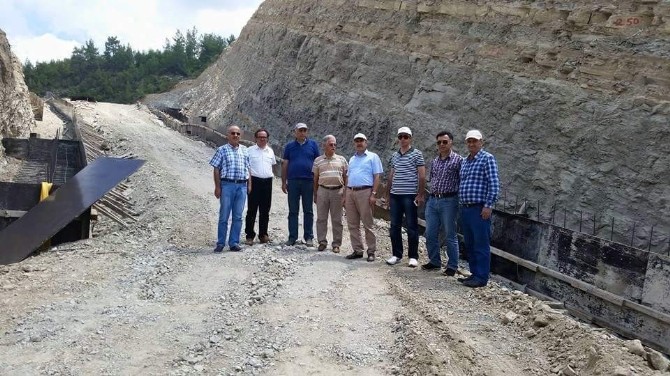 Manavgat Çardak Topsurlar Barajı'nda çalışmalar devam ediyor