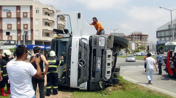 Manavgat’ta trafik kazası: 1 yaralı