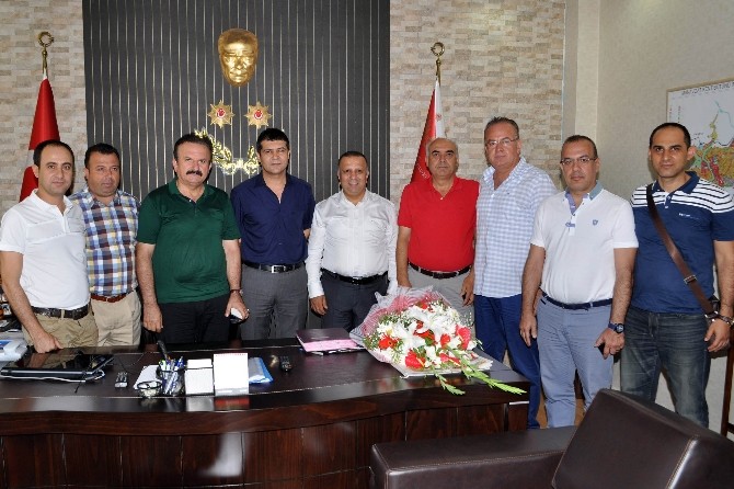 MATSO Yönetiminden ilçe emniyet müdürü İlhan'a ziyaret