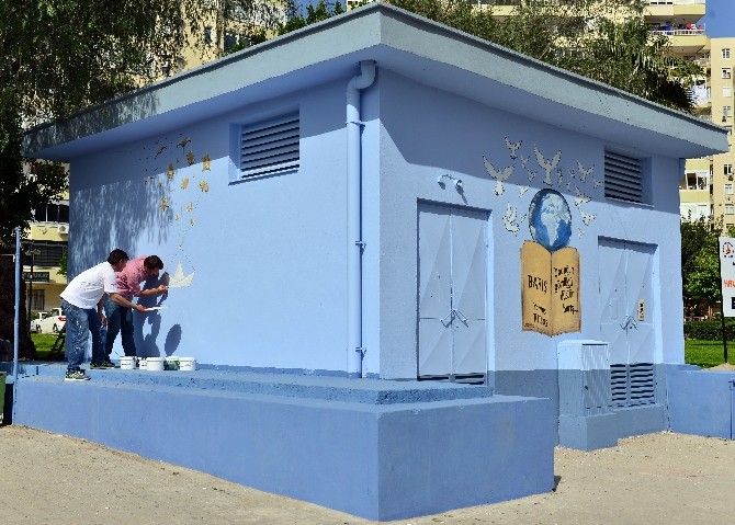 Muratpaşa’daki trafolar tuvale döndü