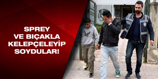 Namaz kılma bahanesiyle soygun yaptılar!