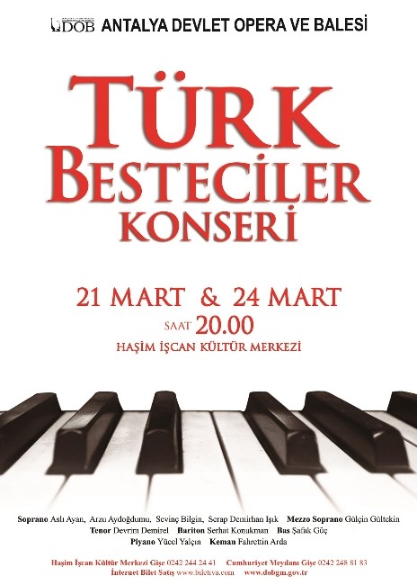 Operada Türk Besteciler rüzgarı esecek