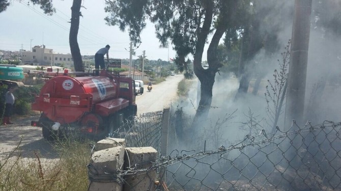 Ormanlık alandaki yangına anında müdahale