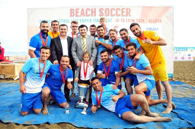 Plaj futbol ligi kupası ARMH Polis Alanya'nın