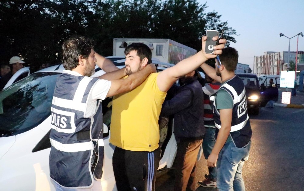 Polisten toptancı sebze halinde uygulama
