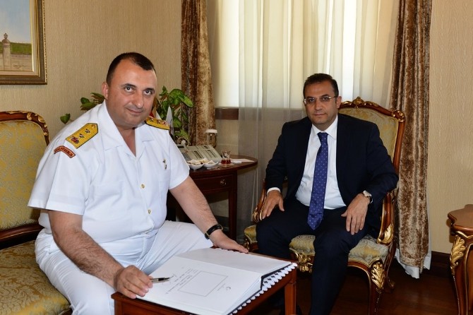 Sahil Güvenlik Komutanı Üstem, Vali Türker’i Ziyaret Etti