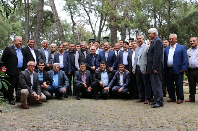 Samani, Aksu’da muhtarlarla bir araya geldi