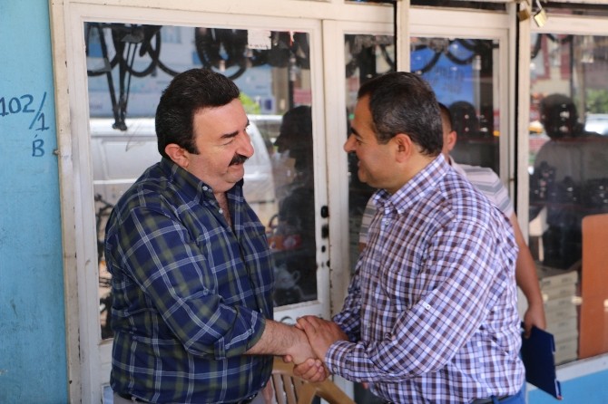 Samani, seçim çalışmalarını Kepez’de sürdürdü