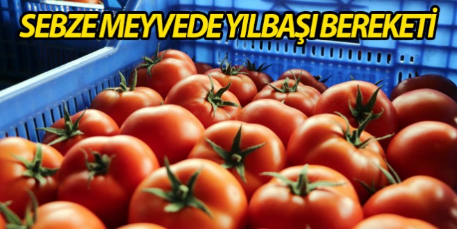 Sebze meyvede yılbaşı bereketi