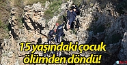 15 yaşındaki çocuk falezlerden düştü, kalp masajıyla hayata döndü