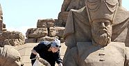 16 Türk devleti askerinin  kumdan heykeli yapılacak