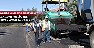6 kilometrelik yol sıcak asfaltla kaplandı