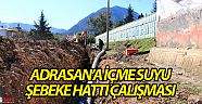 Adrasan’a içme suyu şebeke hattı çalışması