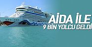 Aida ile 9 bin yolcu geldi