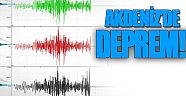 Akdeniz'de 4.1'lik deprem