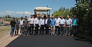 Aksu’da asfalt çalışması