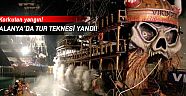 Alanya'da tur teknesi yandı!
