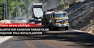 Alanya’nın kanayan yarası olan Taşatan yolu asfaltlanıyor