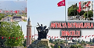 Antalya bayraklarla donatıldı