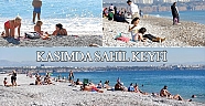 Antalya’da Kasımda sahil keyfi