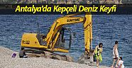  Antalya'da kepçeli deniz keyfi