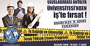 Antalya üniversitesinden fırsat